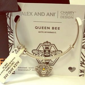 Alex and Ani Queen Bee silver bracelet NWT